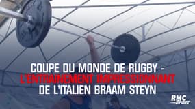 Coupe du monde de rugby - L'entraînement impressionnant de l'Italien Braam Steyn