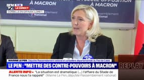 Marine Le Pen: "Pas un seul endroit en France est à l'abri du développement de l'insécurité"