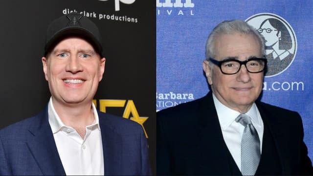 Kevin Feige, pdg de Marvel, et le réalisateur Martin Scorsese.