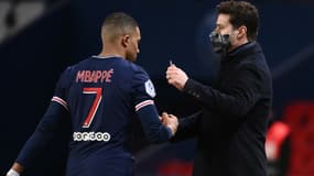 Kylian Mbappé et Mauricio Pochettino