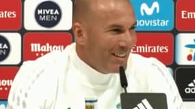 Zinedine Zidane en conférence de presse