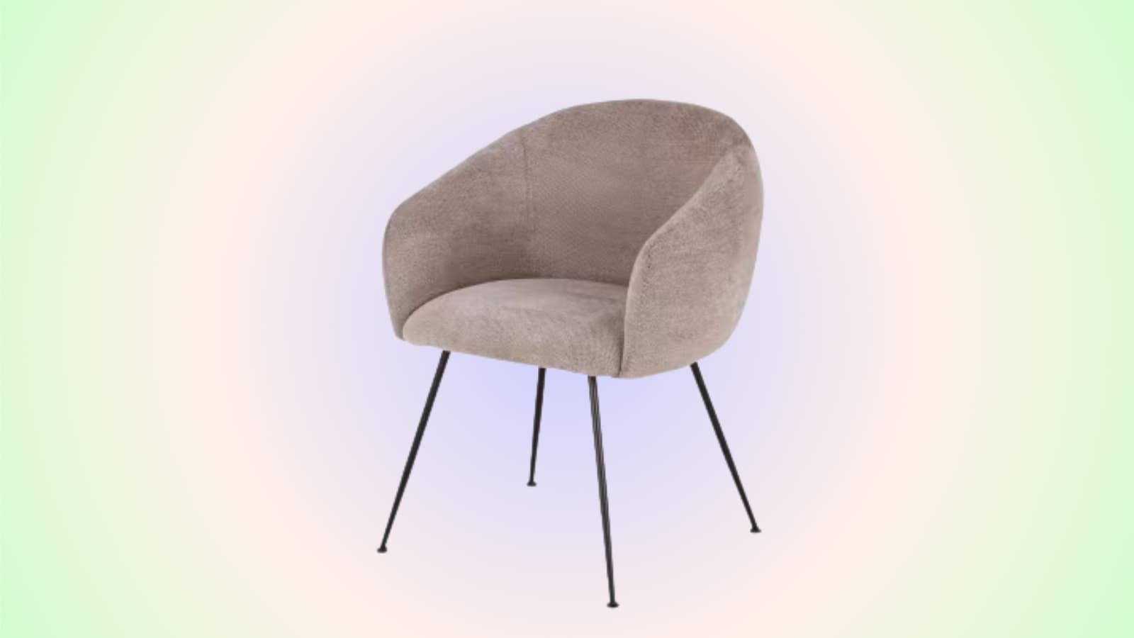 MAISONS DU MONDE AFFICHE SECRÈTEMENT UN PRIX EN OR POUR CE FAUTEUIL DE TABLE TEXTILE