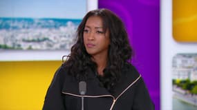 Hapsatou Sy sur le plateau de BFMTV le 12 mai 2025