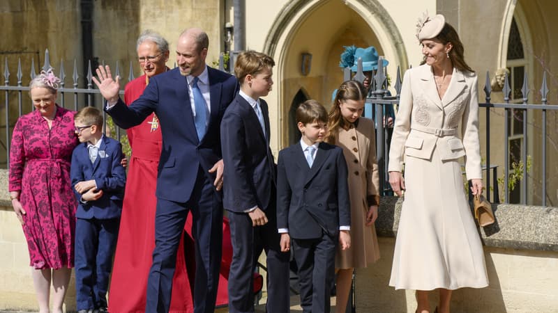 La famille royale britannique réunie à une messe de Pâques pour la première fois depuis l'arrestation d'Andrew