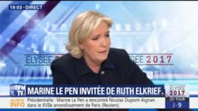 Négationnisme: "J'abhorre ces thèses", assure Marine Le Pen