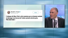 Attaque à New-York: "La réaction de Trump sur Twitter a été très chaotique, il n'a présenté ses condoléances que dans un 3e tweet"