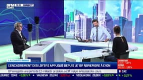 Marie Coeurderoy (BFM Business) et Pascal Savary (Atream) : L'encadrement des loyers appliqué depuis le 1er novembre à Lyon - 02/11