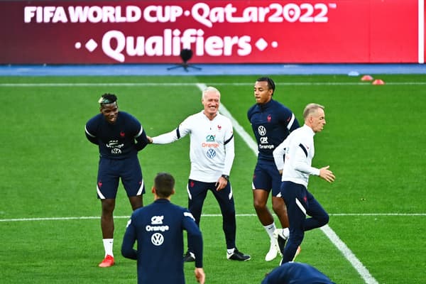 Didier Deschamps à l'entraînement 