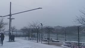 Les images des chutes de neige à Lyon ce jeudi