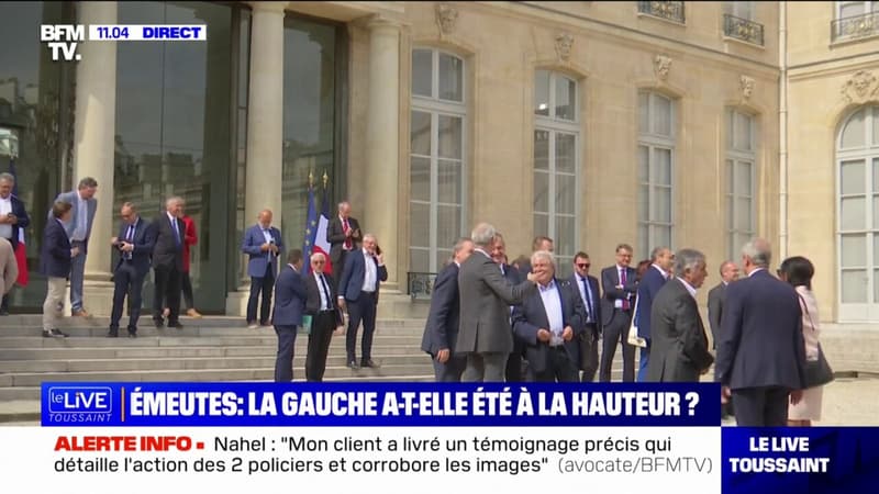 Les 220 maires des communes touchées par les émeutes arrivent à l'Élysée pour rencontrer Emmanuel Macron