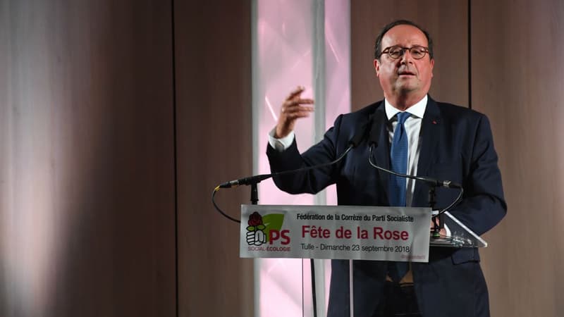 François Hollande le 23 septembre 2018 à Tulle. 