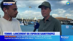 Tennis: lancement de l'open de Saint-Tropez