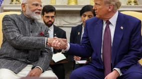 Le président américain Donald Trump rencontre le Premier ministre indien Narendra Modi à la Maison Blanche, à Washington DC, aux États-Unis, le 13 février 2025 (photo d'illustration).