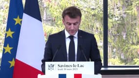 Plan eau: Emmanuel Macron veut mieux partager les futures bassines et les conditionner à des économies d'eau et de pesticides