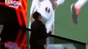 Samir Nasri lors de la qualification de l'OM face à Benfica, le 18 avril 2024.
