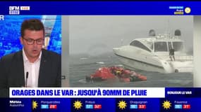 Orages dans le Var: jusqu'à 90mm de pluie sont tombés mardi 