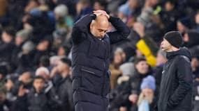 Pep Guardiola lors de Manchester City-Tottenham (3-3, Premier League), le 3 décembre 2023