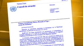 La résolution adoptée jeudi par l'ONU sur l'intervention française en Centrafrique.