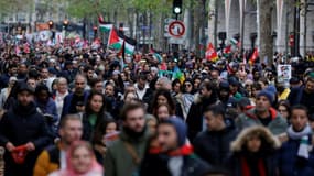 Rassemblement de soutien au peuple palestinien, le 4 novembre 2023 à Paris (illustration). 