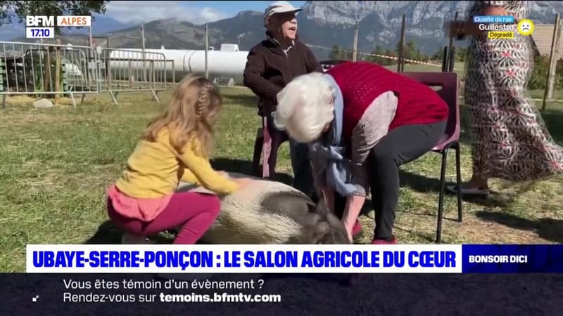 Ubaye-Serre-Ponçon: les résidents d'un Ehpad assistent au salon agricole du cœur 