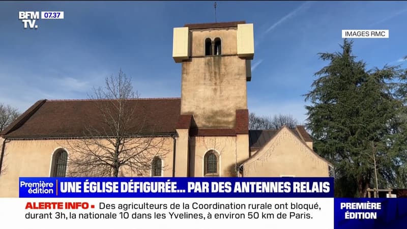 À Essertenne, en Saône-et-Loire, l'installation d'une antenne sur le clocher de l'église suscite l'indignation des riverains