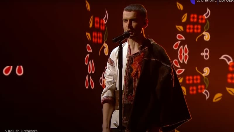 L'un des chanteurs de Kalush Orchestra, le groupe qui représentera l'Ukraine à l'Eurovision 2022
