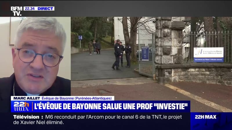 Enseignante poignardée: "J'ai vu une communauté éducative très rassemblée" déclare l'évêque de Bayonne