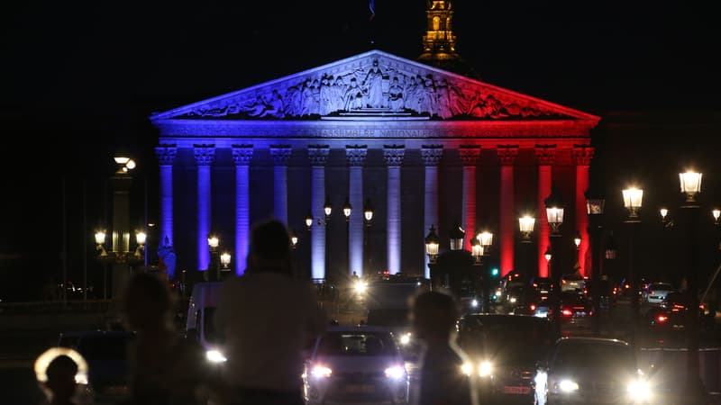 Le Palais Bourbon, siège de l'Assemblée nationale, le 26 juillet 2016.