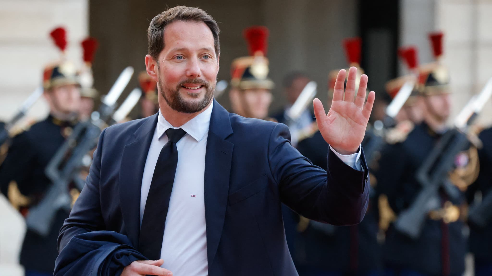 L'astronaute Thomas Pesquet, le 31 mars 2025 à l'Elysée, à l'occasion du dîner d'Etat en l'honneur du roi du Danemark. L'astronaute Thomas Pesquet, le 31 mars 2025 à l'Elysée, à l'occasion du dîner d'Etat en l'honneur du roi du Danemark.