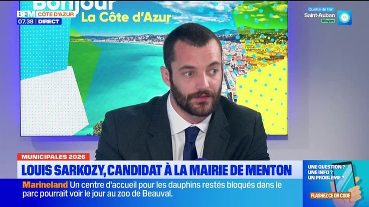 Louis Sarkozy, candidat à la mairie de Menton : "ma seule vocation c'est d'être maire de Menton"