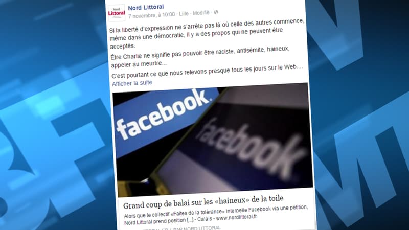Extrait de la page Facebook de Nord Littoral.