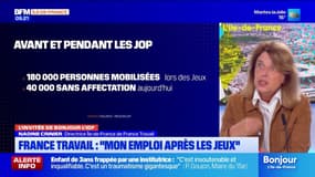 Nadine Crinier, directrice Ile-de-France de France Travail détaille les secteurs qui recrutent après les Jeux