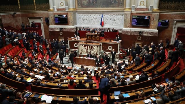 L'hémicycle de l'Assemblée nationale