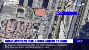 Nice: deux blessés lors d'un accident grave de la circulation sur le boulevard de l'Ariane