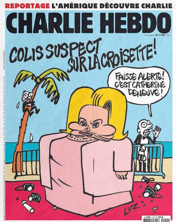 La Une de Charlie Hebdo avec Catherine Deneuve 