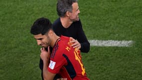 Marco Asensio avec Luis Enrique.