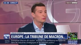 Jordan Bardella ce lundi soir sur BFMTV.