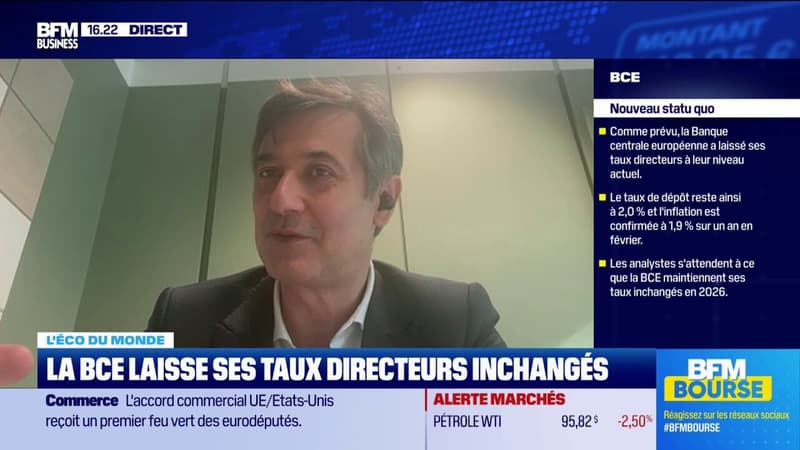 "Les prévisions de la BCE montrent une inflation sous-jacente au-dessus de 2% en 2026"