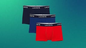 Ce lot de caleçons Lacoste profite d'une très belle remise de prix, stocks limités