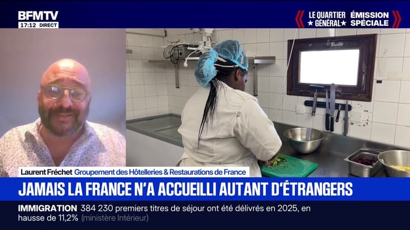 "On a besoin de l’apport de travailleurs étrangers", explique Laurent Fréchet, du groupement des Hôtelleries et Restaurations de France