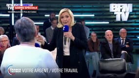 Marine Le Pen: "Je propose de mettre la retraite minimum à 1000 euros par mois"