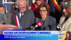 Marseille: la ministre Rachida Dati en déplacement pour évoquer la protection du patrimoine