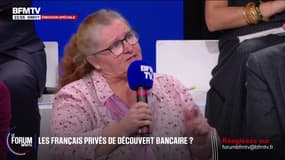 FORUM BFMTV - Découverts bancaires: "Toute ma vie je n'ai pu dépenser que ce que j'avais dans le porte-monnaie", témoigne Isabelle, représentante de l'association "Archipel des sans-voix" 