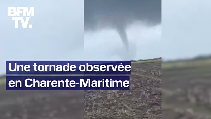 Une tornade filmée en Charente-Maritime