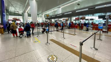 Des passagers à l'aéroport de New Delhi, Inde, le 25 mai 2020 (photo d'illustration)