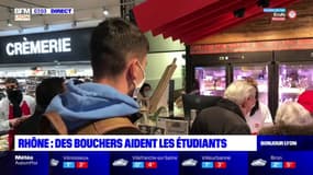 Rhône: des boucheries offrent gratuitement de la nourriture à des étudiants