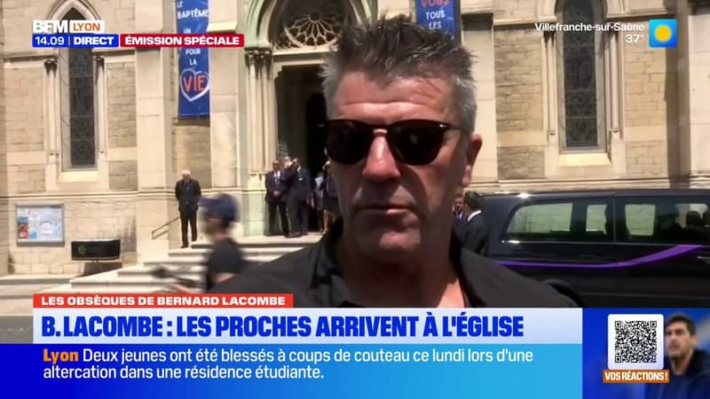 Obsèques de Bernard Lacombe: la vive émotion de Grégory Coupet, qui salue un dirigeant fantastique