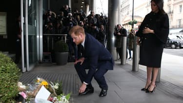 Le prince Harry et Meghan Markle à Londres le 19 mars 2019 au Haut-commissariat de la Nouvelle-Zélande