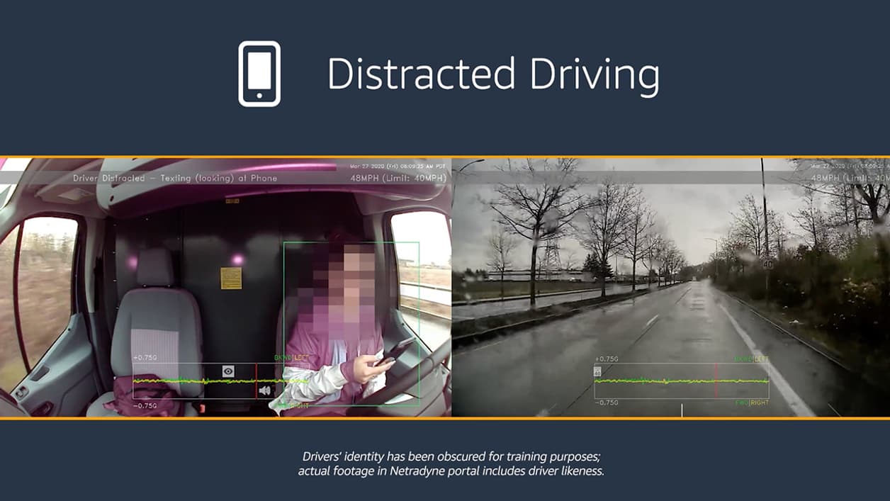 Le système de surveillance d'Amazon pour analyser le comportement de ses chauffeurs Le système de surveillance d'Amazon pour analyser le comportement de ses chauffeurs
