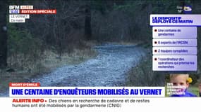 Mort d'Émile: une centaine d'enquêteurs mobilisés au Vernet pour poursuivre les recherches 